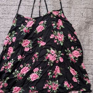 ⭐Floral Black and Pink Camisole